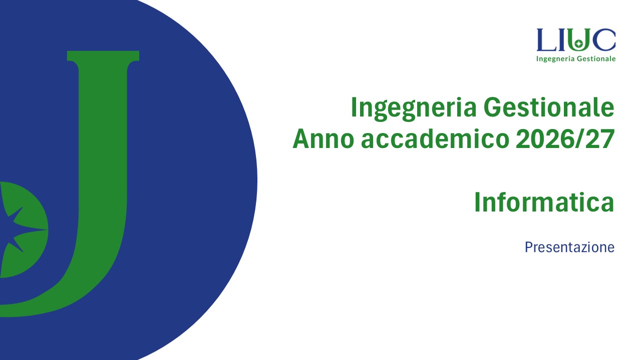 Informatica 2026/2027